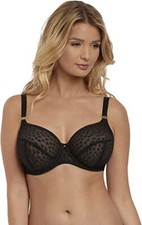 FREYA 38I 5201 STARLIGHT UNDERWIRE HERO BALCONY SIDE SUPPORT BRA, BLACK, NWOT