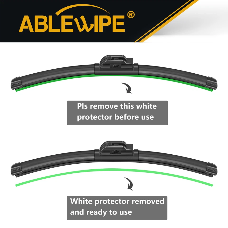 ABLEWIPE 19"&19" Windshield Wiper Blades Fit For Dodge Ram 3500 Van 1999-2003 - Image 4 of 4