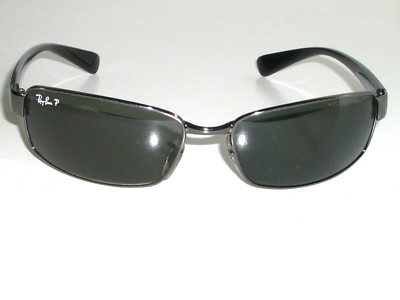 RAY-BAN RB3364 62[]17 SLEEK GUNMETAL POLARIZED CRYSTAL RECTANGULAR