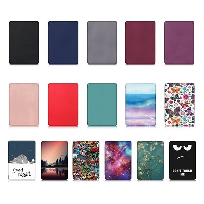 For 7'' Kindle Paperwhite 12th 2024 and Kindle Colorsoft Smart PU Leather Cover