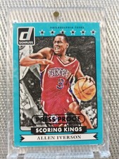 2014-15 PANINI DONRUSS PRESS PROOF SCORING KINGS  BASE ALLEN IVERSON BLACK 1/1