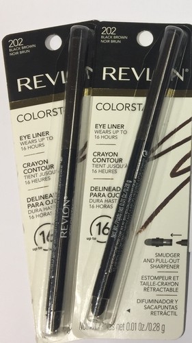 REVLON COLORSTAY EYELINER...202...black Brown(DARKER BROWN) Waterproof 2 Pieces - Picture 2 of 2