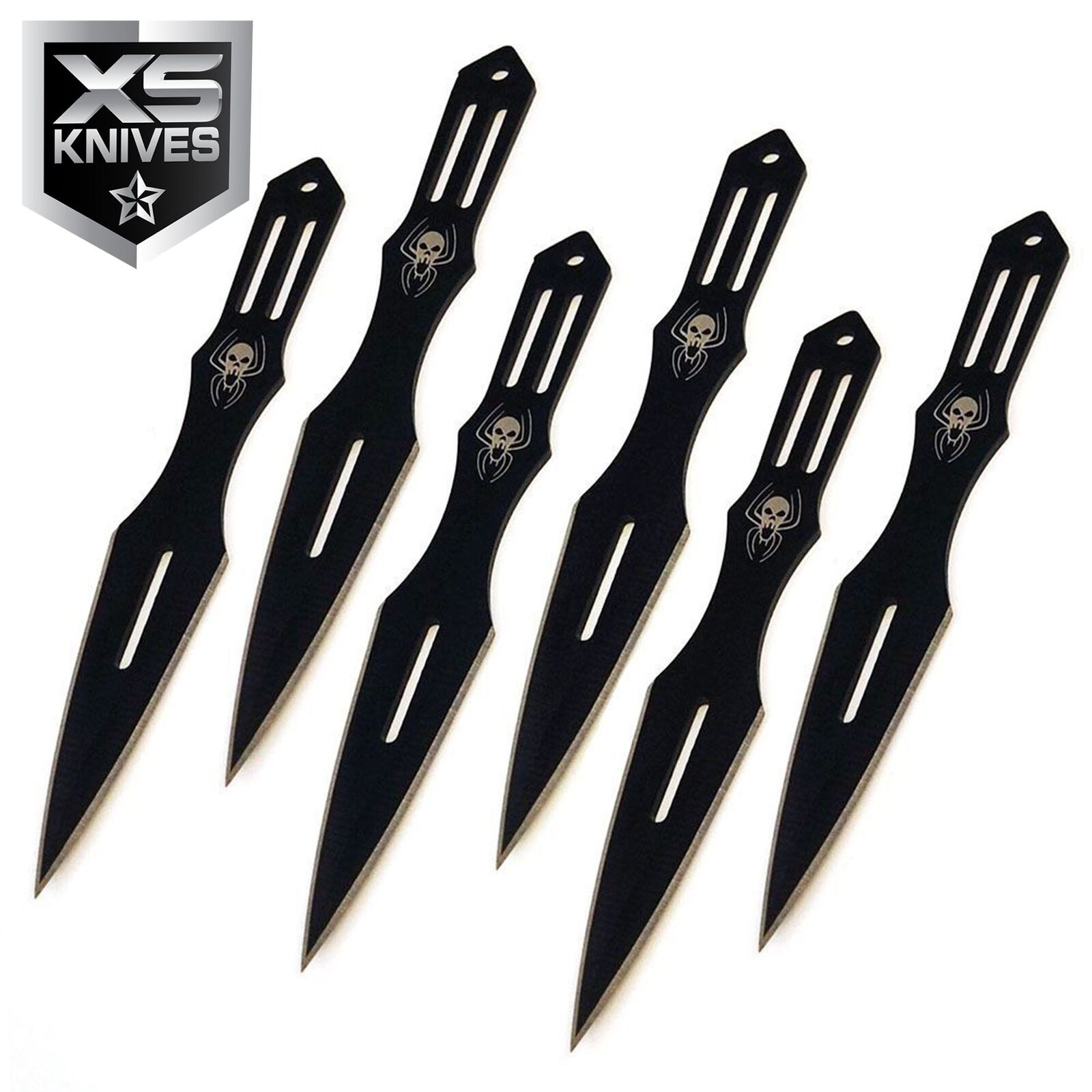 6PC 5.5 SPIDER Kunai HUNTING Throwing Knives Ninja Knife Set + SHEATH -  MEGAKNIFE