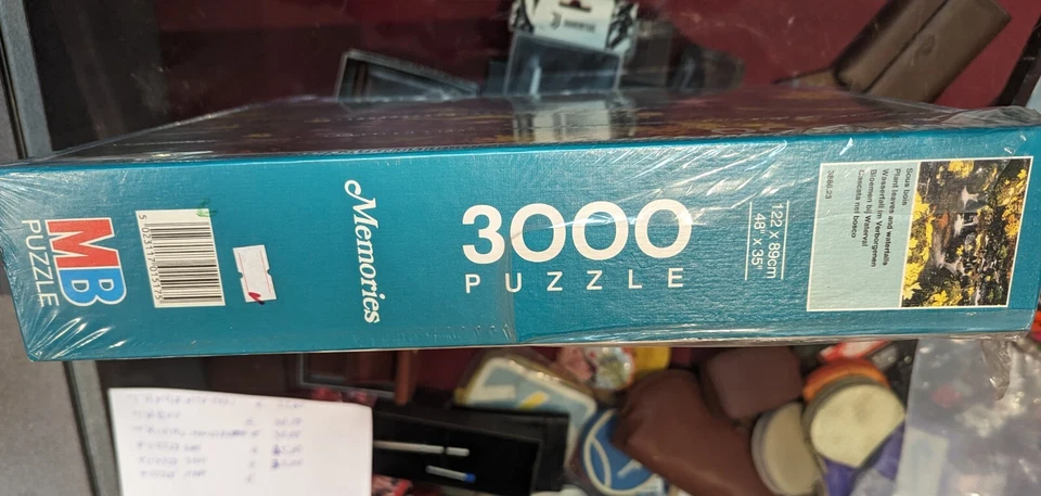 MB Puzzle 3000 PEZZI - Panorami - Cascata nel Bosco - 1992 - NUOVO - Immagine 3 di 3