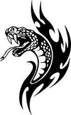 Snake Tribal Venom Viper Car Truck Window Wall Laptop Vinyl Decal Sticker