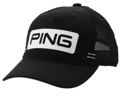 Ping Japan Golf CANDY BAR Mesh Cap Tour Model HW-U206 Flex Fit Black