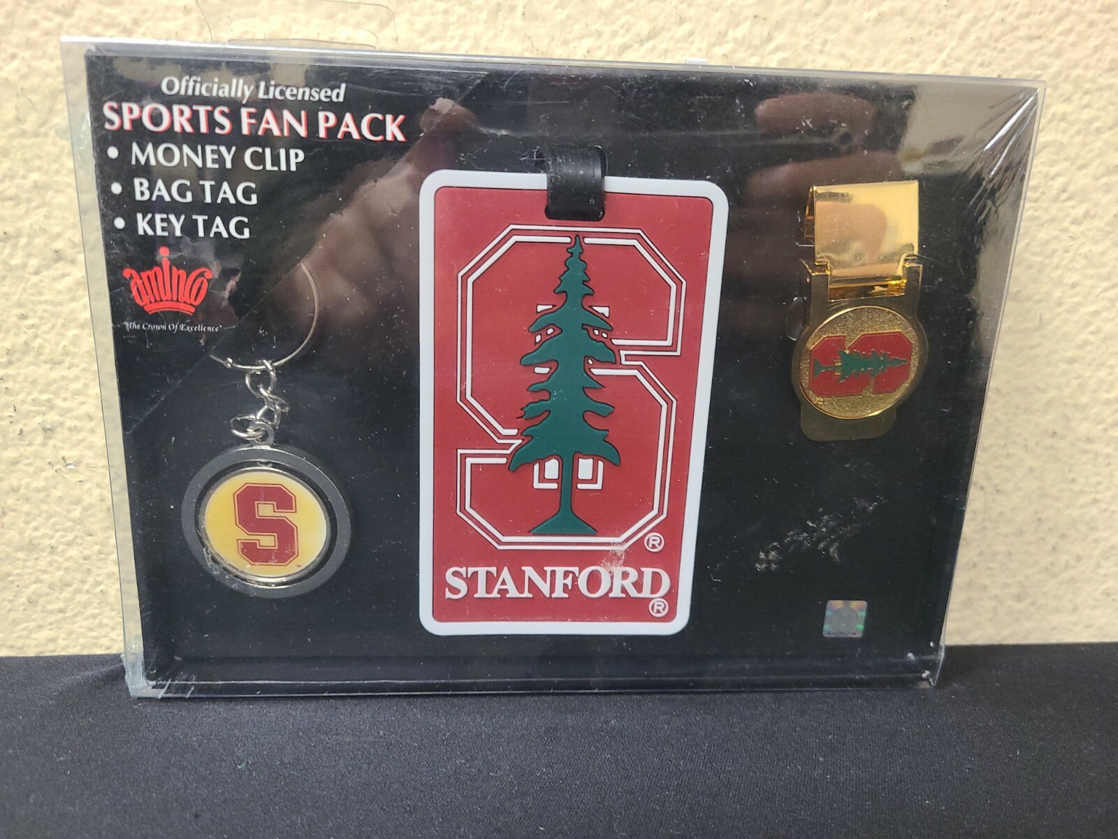 STANFORD Sports Fan Pack Money Clip Key Tag Bag Tag New Free Shipping