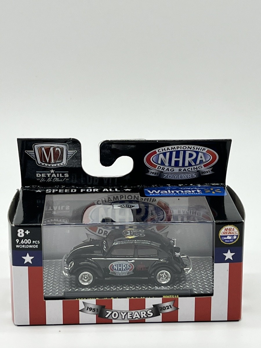 2021 M2 Machines WMTS16 NHRA 70 YEARS 1953 VW BEETLE DELUXE