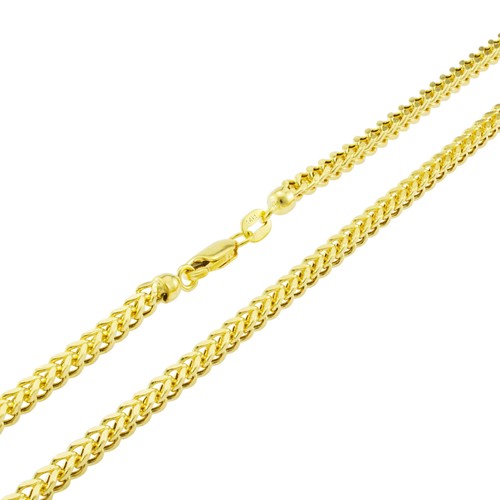 Wheat Foxtail Chain Pendant Necklace 18 