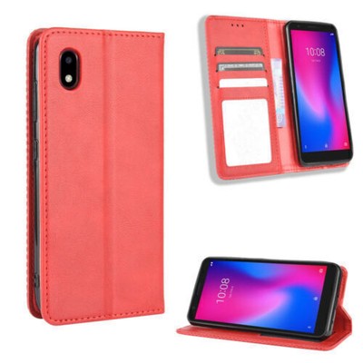Für Consumer Cellular ZTE Avid 579 Telefontasche Leder Geldbörse Abdeckung