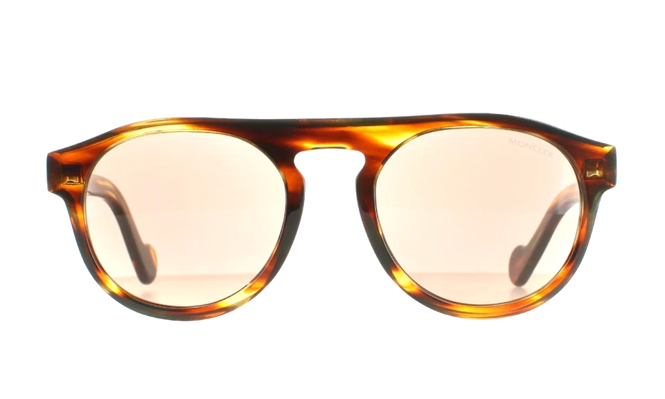 MONCLER ML0073 50E 深哈瓦那棕色男式太阳镜 51-20-150 意大利新品 — 第 4/4 张图片