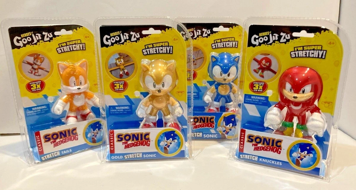 2022 Heroes of Goo Jit Zu Classic Gold Sonic The Hedgehog Figure