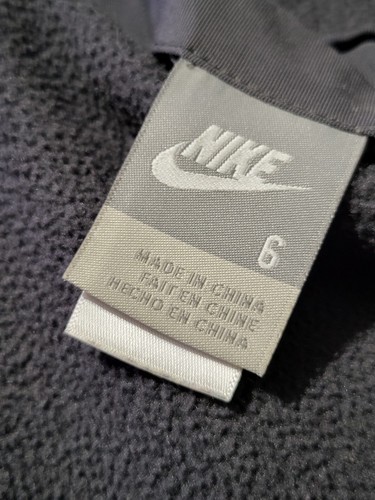(#C) Nike Reversible Gray/Orange Coat Jacket Fleece Lined Kid's 6 - Picture 9 of 9