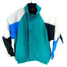 Vintage 90s Christian Dior Monsieur Large Windbreaker Track Jacket Color Block