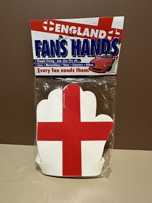 England Car Wing Mirror Fans Hands - New In Package - US Seller