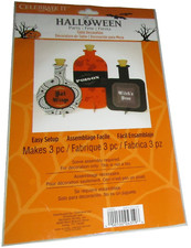 HALLOWEEN Party Table Decorations POTION BOTTLES  3 Pieces