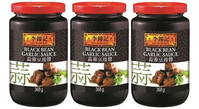 3er Pack LEE KUM KEE Schwarze Bohnen Knoblauch Sauce (3x368g) Black Bean Garlic