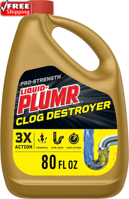 #ad #ad Liquid Plumr Pro Strength Clog Destroyer Liquid Drain Cleaner 80 Fluid Ounces $11.44