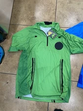 Official Sports The Soccer Referee Uniform USA Green And Blue Tops Size Large