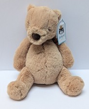 Jellycat Small Puffles Bear Brown Retired & Very Rare Brand New With Tags