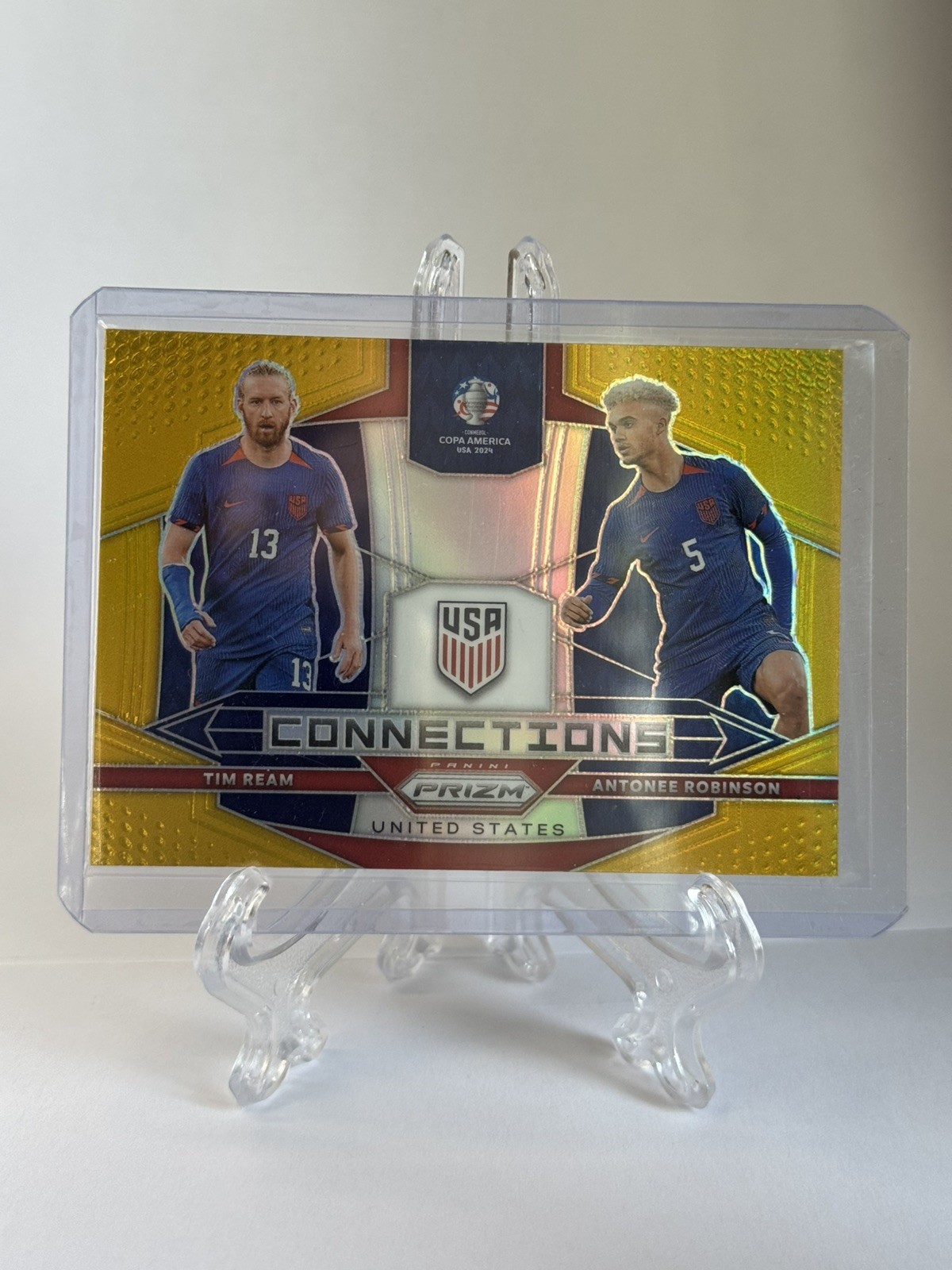 2024 Panini Prizm Connections Copa America Gold 3/10 Antonee Robinson Tim Ream