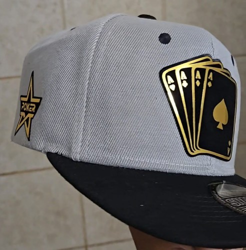 Poker Aces Card Cap, Custom Designs, Adjustable Size, Various Colors. SB - Picture 4 of 14