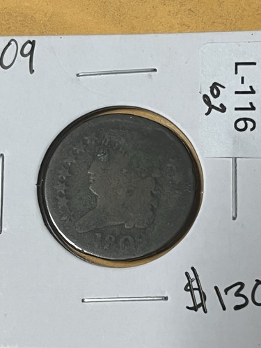 1809 Classic Head Half Cent Beautiful Coin. With Rotated Die On Reverse. Rare - Picture 2 of 2