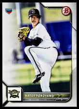 2022 Bowman NPB Kaede Yokoyama RC #102 Orix Buffaloes