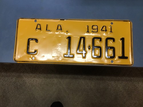 alabama license plate 1941