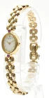Vintage[NEAR MINT] SEIKO 1E20-6140 Ladies Gold Watch 2P Color Stones New Battery