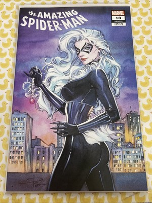 AMAZING SPIDER-MAN #18 SABINE RICH BLACK CAT VARIANT COVER 2023 marvel comics