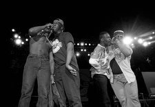 Rapper Sir Mix-A-Lot and crew performs at Kemper Arena in Kansas C- Old Photo