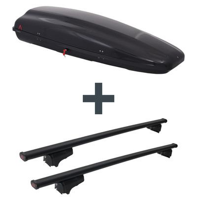 Dachbox G3 Arjes 480 + Dachträger G3 Clop für Audi Q5 Typ 8R NEU