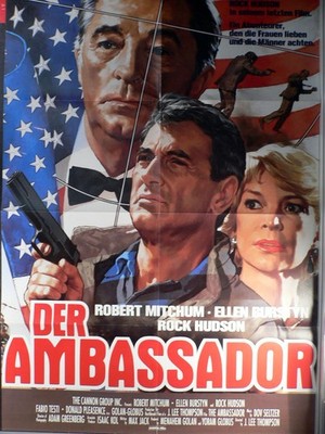 Der Ambassador - Rock Hudson - Robert Mitchum - Filmposter A1 84x60cm gefaltet