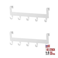 Over The Cabinet Door Hooks Fit for 3/4 inch Doors Thickness Over 2 Pack White