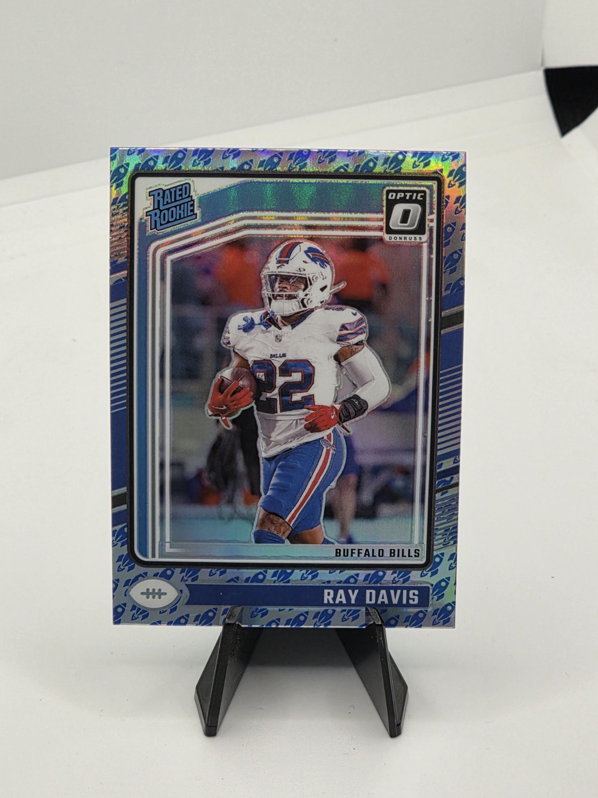 2024 Panini Donruss Optic - Rated Rookie Ray Davis #283 Rocket Prizm (RC)