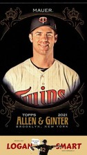 Joe Mauer 2021 Topps Allen & Ginter X #132 Minnesota Twins
