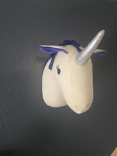 Nursery Wall Decor Little Love By NoJo 3-D Unicorn Plush Haning Mount Wall/VG