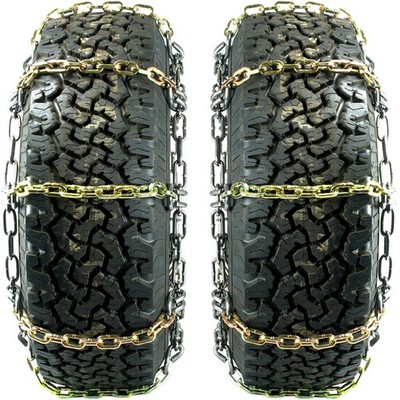 Titan HD Alloy Square Link Tire Chains On/Off Road Ice/Snow/Mud 7mm 225/65-18