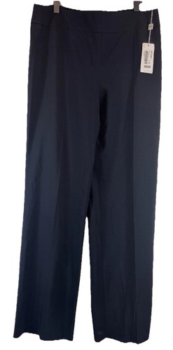 NWT Armani Collezioni Black Dress Pants Trousers Size 16 Wide Leg