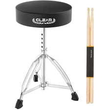 Drum Throne Height Adjustable - Drum Seat Thick Padded for Adults and Kids Un...