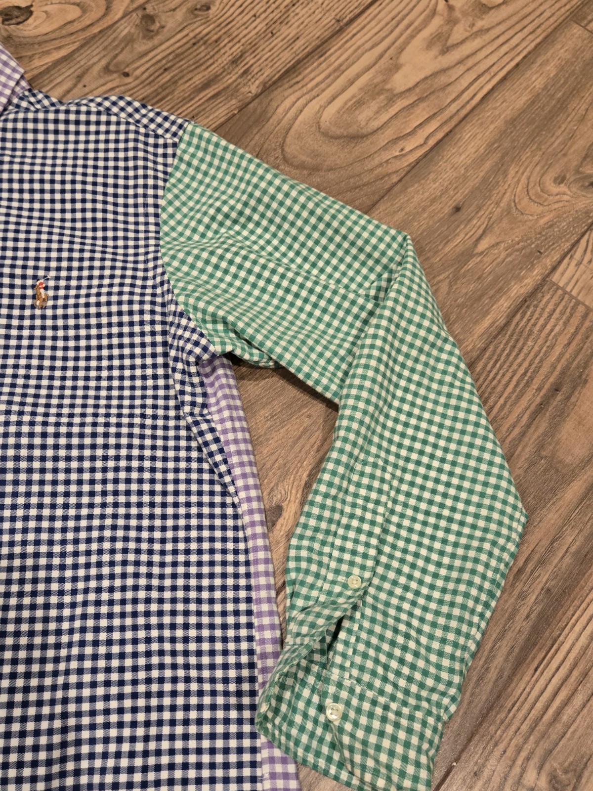 Polo Ralph Lauren Patchwork Gingham Button Down S… - image 4