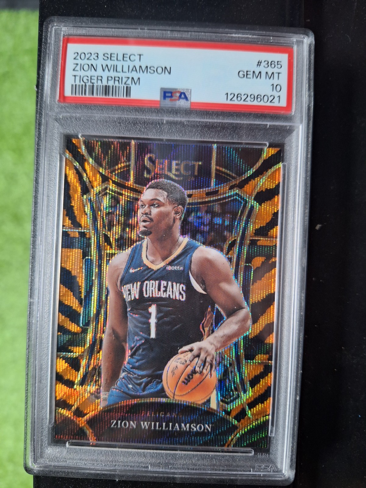 2023 Select #365 Zion Williamson PSA GEM MT 10 Tiger Prizm