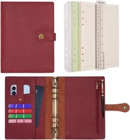 Wonderpool Ringbuch Notizbuch A5 NachfüLlbar Leder Tagebuch Organizer Binder