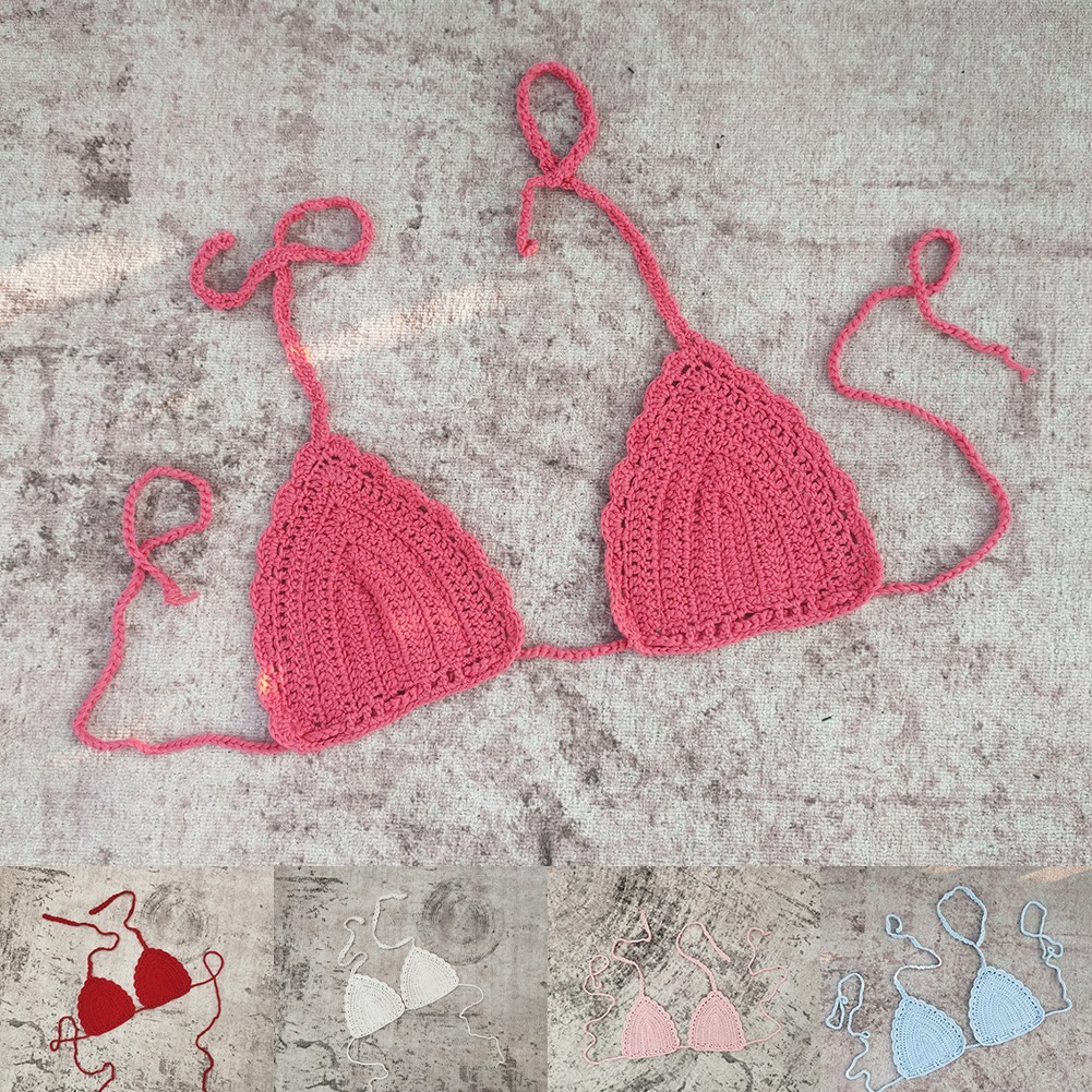 Handmade Bathing Suit Beachwear Tops Hand Crochet Design