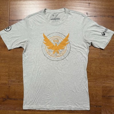 Tom Clancys The Division 2 Promo T Shirt Mens M Gray Xbox One Ubisoft Rare Game