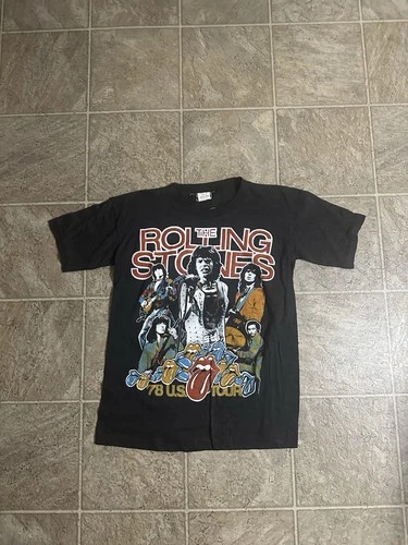 Rolling Stones Vintage Tour Band Rock Shirt 70s 1970s vintage concert t-shirt, vintage, single stitch, B+ condition