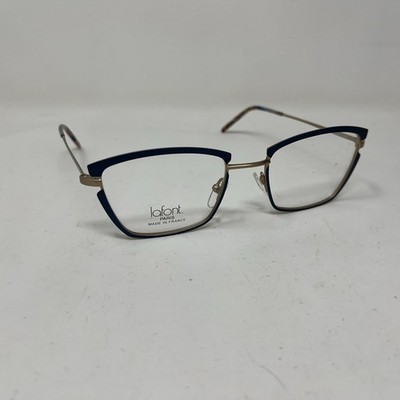 Jean Lafont Eyewear FADO 3505 51-20-142 MATTE BLUE GOLD EYEGLASSES FRAME QG66