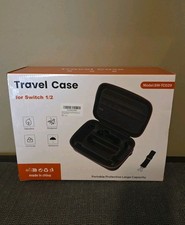 Nintendo Switch 1/2 Travel Case Large Capacity Waterproof Anti-Fall Black New