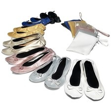 Womens Foldable Ballet Dance Flat Roll Slipper Shoes Party Jazz Yoga Dancing AU